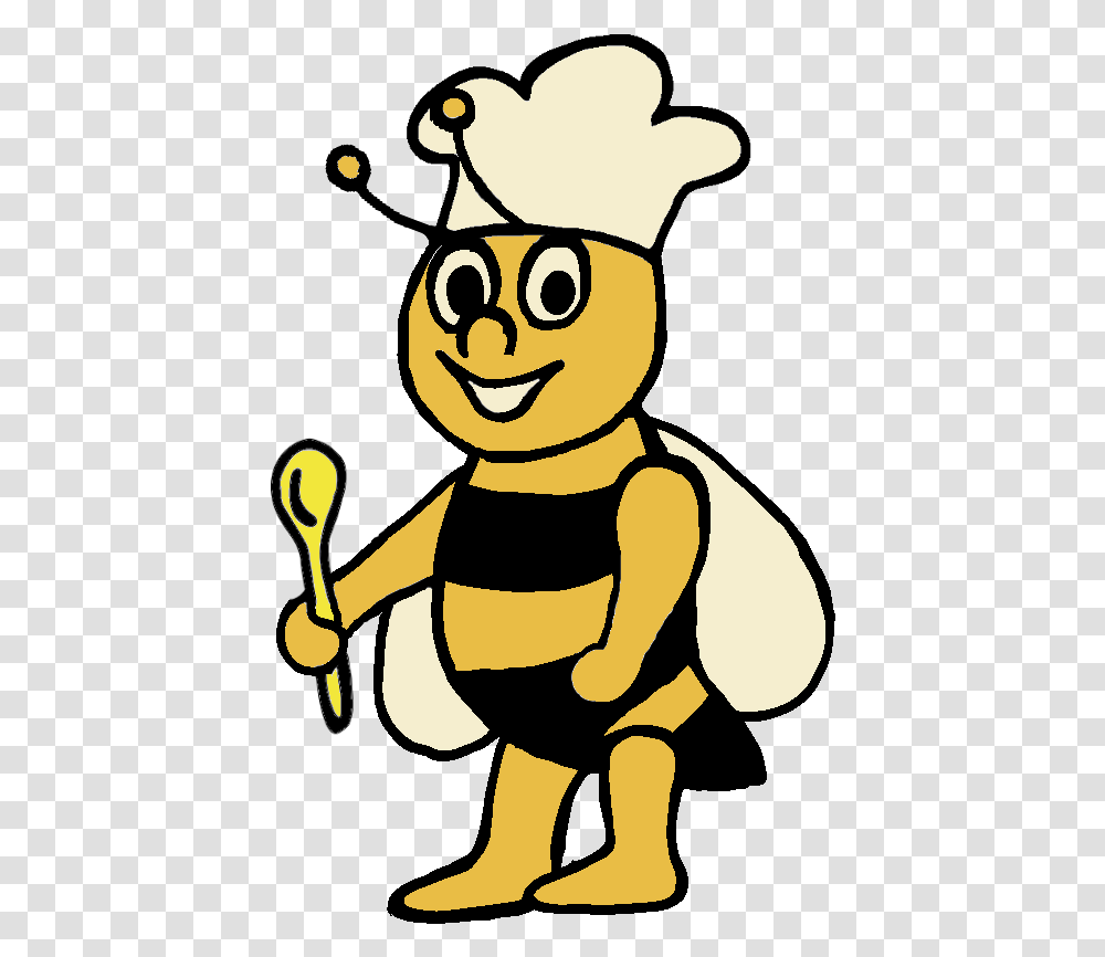 Chef Bee Cartoon, Animal Transparent Png