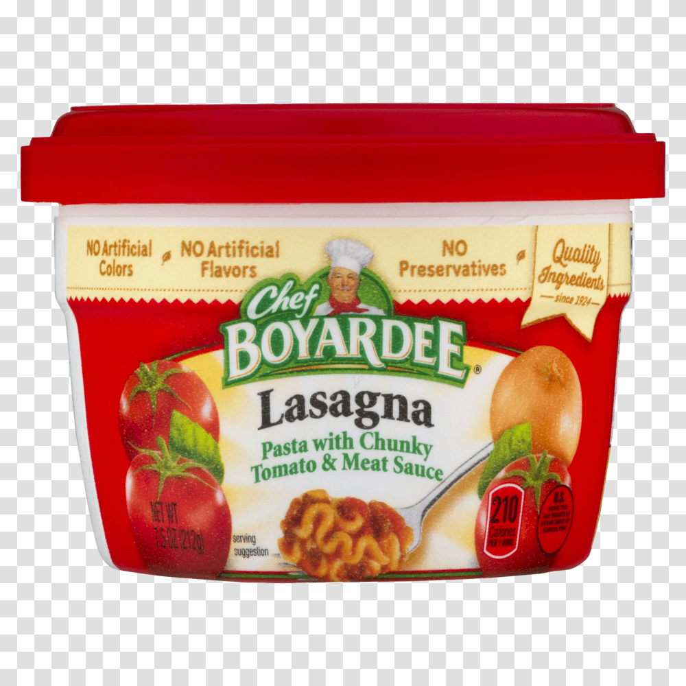 Chef Boyardee Lasagna Microwavable Bowl Oz, Dessert, Food, Yogurt, Plant Transparent Png