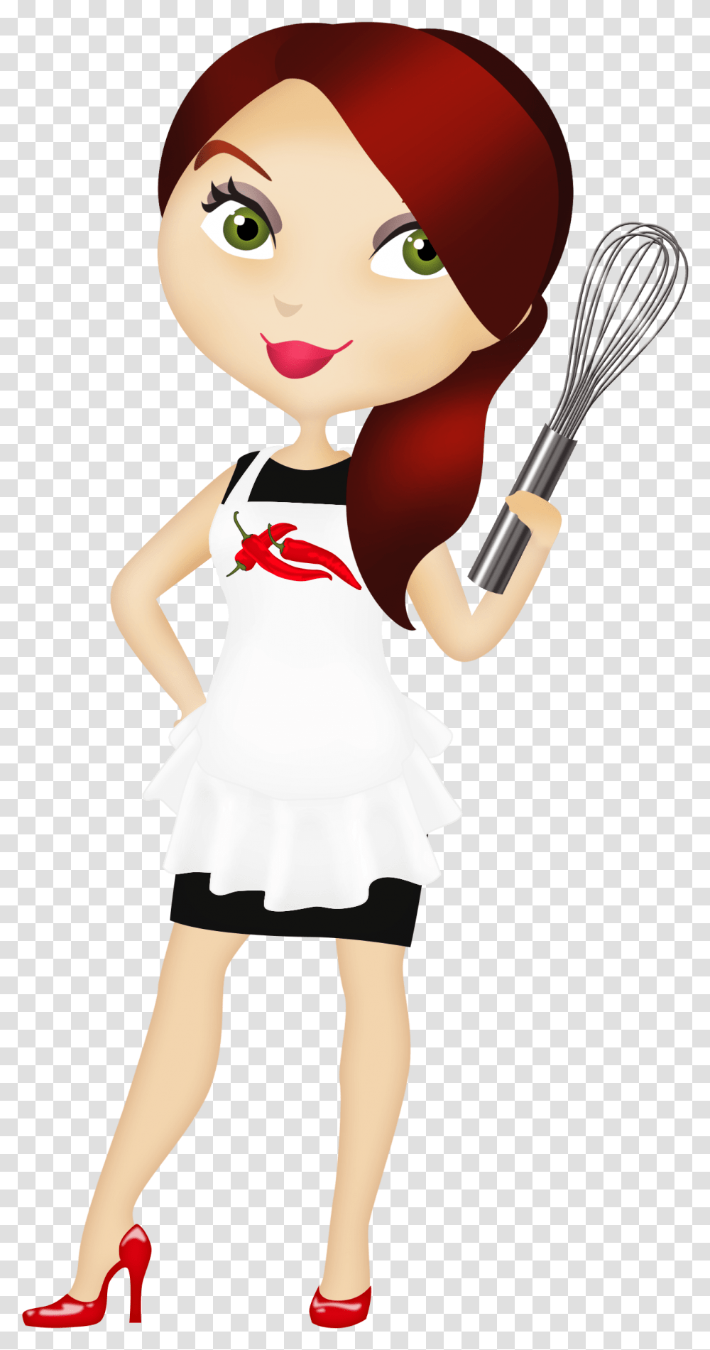 Chef Cartoon Girl Chef, Person, Dress, Leisure Activities Transparent Png
