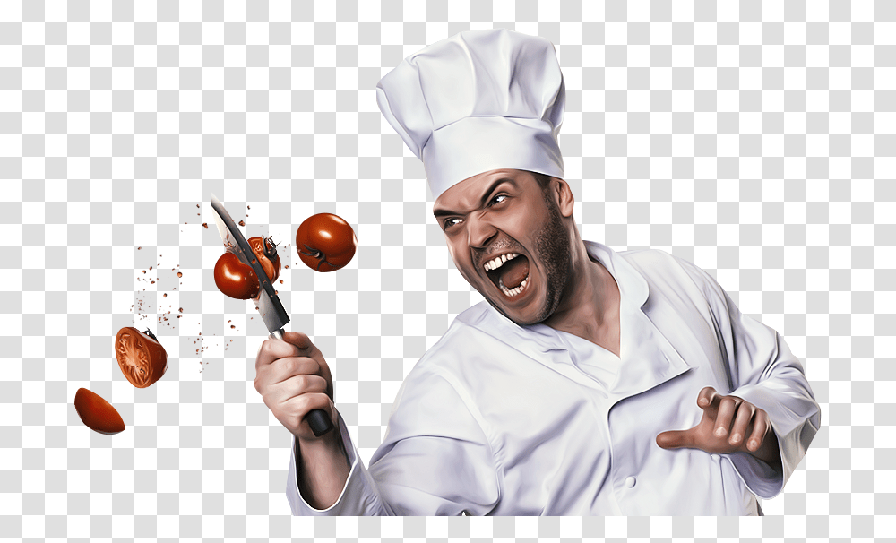 Chef Chef With Food, Person, Human Transparent Png