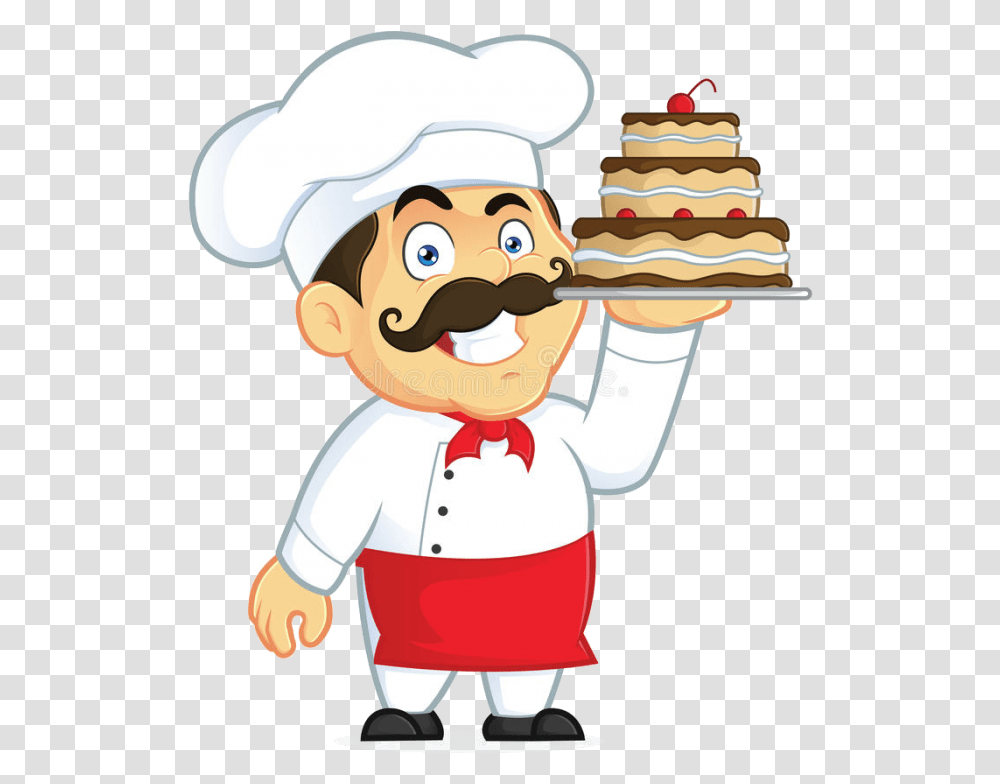 Chef Chocolate Cake Clipart Picture Cartoon Character, Toy Transparent Png