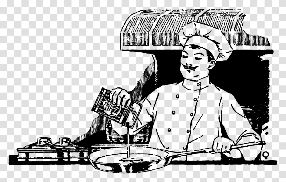 Chef Cooking Clip Arts Cooking Black And White, Gray, World Of Warcraft Transparent Png