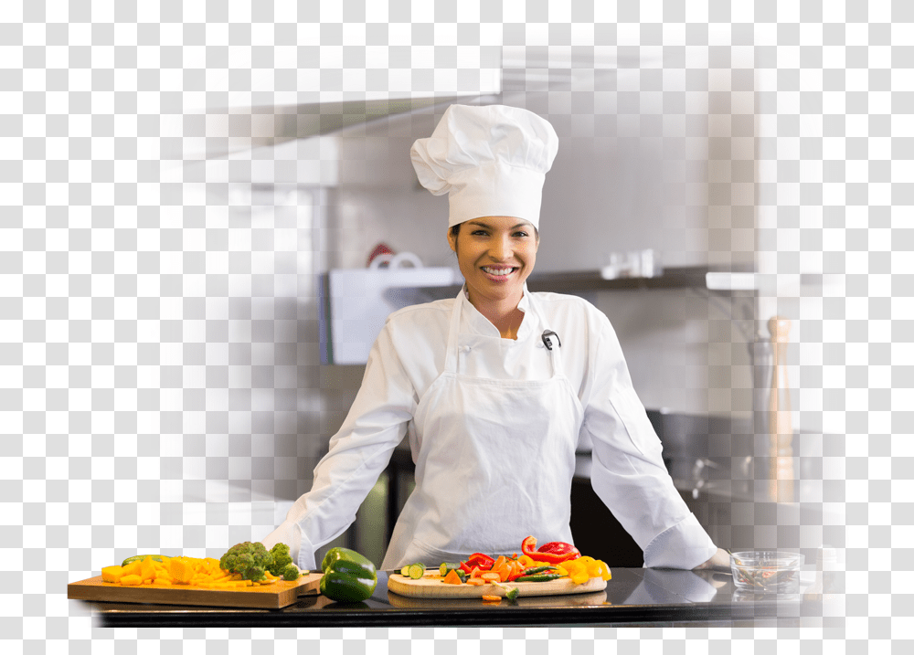 Chef Cooking Female, Person, Human, Hat Transparent Png