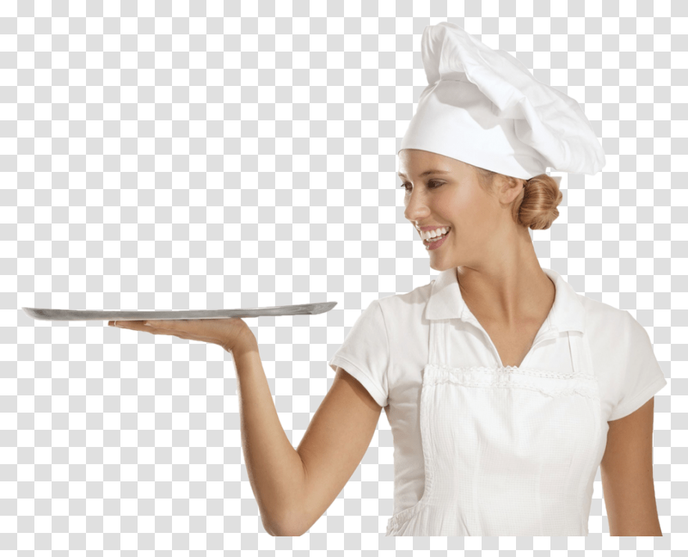 Chef Girl Girl With Kitchen, Person, Human, Waiter Transparent Png