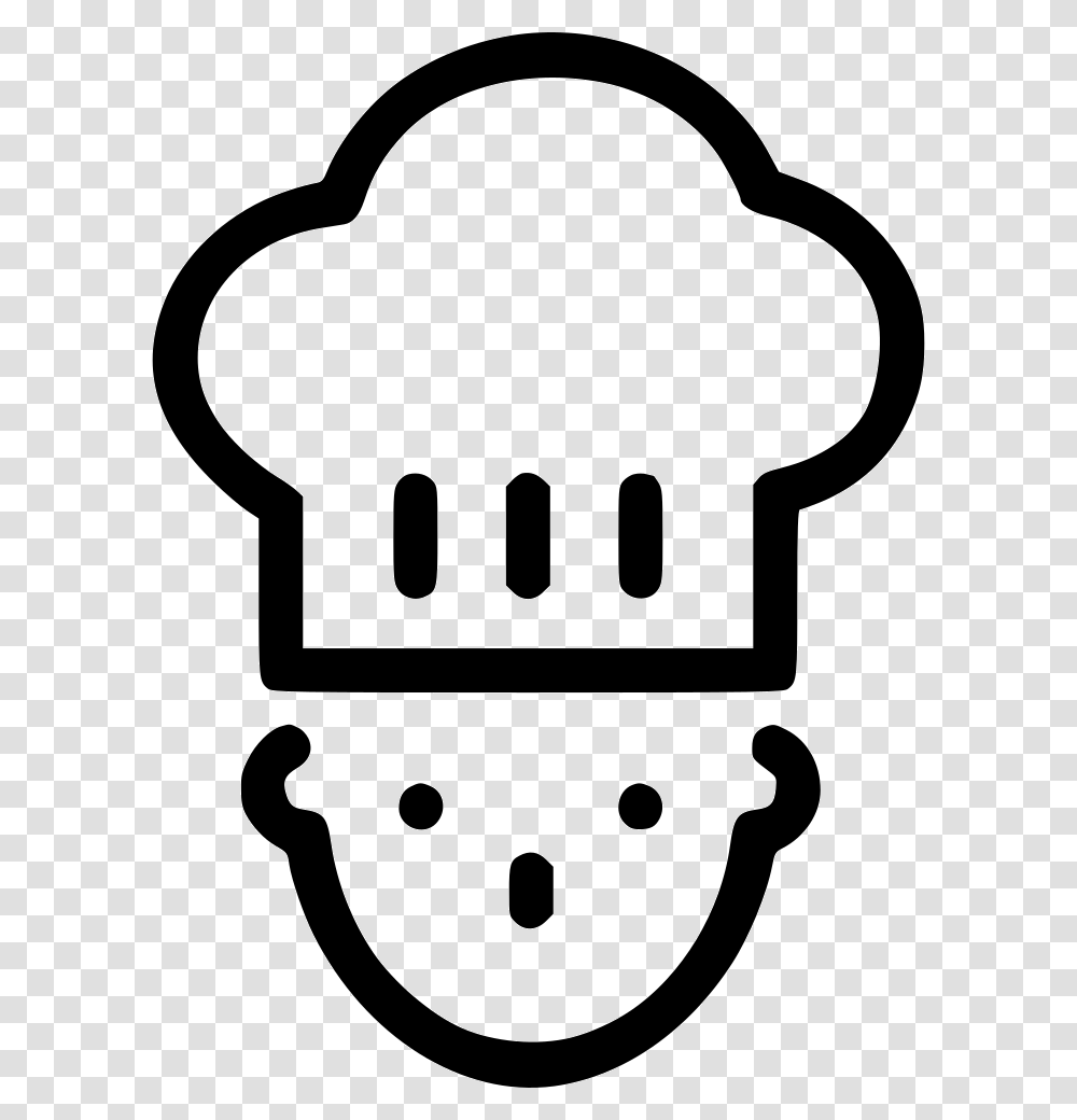 Chef Icon Kitchen Icon, Stencil, Label, Sticker Transparent Png