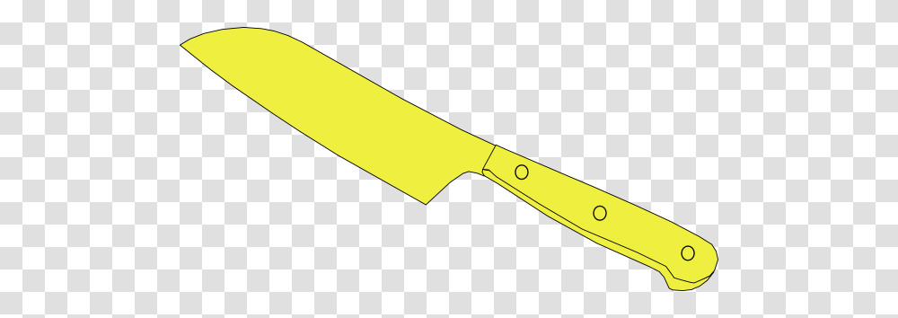 Chef Knife Yellow Clipart For Web, Weapon, Weaponry, Blade, Letter Opener Transparent Png