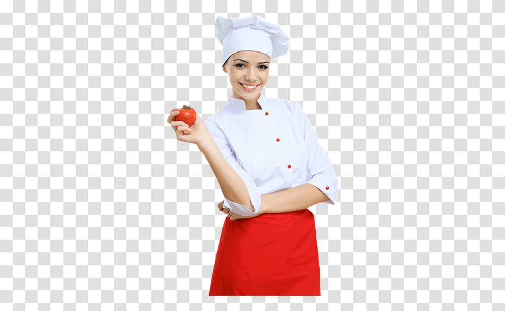 Chef, Person, Human, Female, Girl Transparent Png