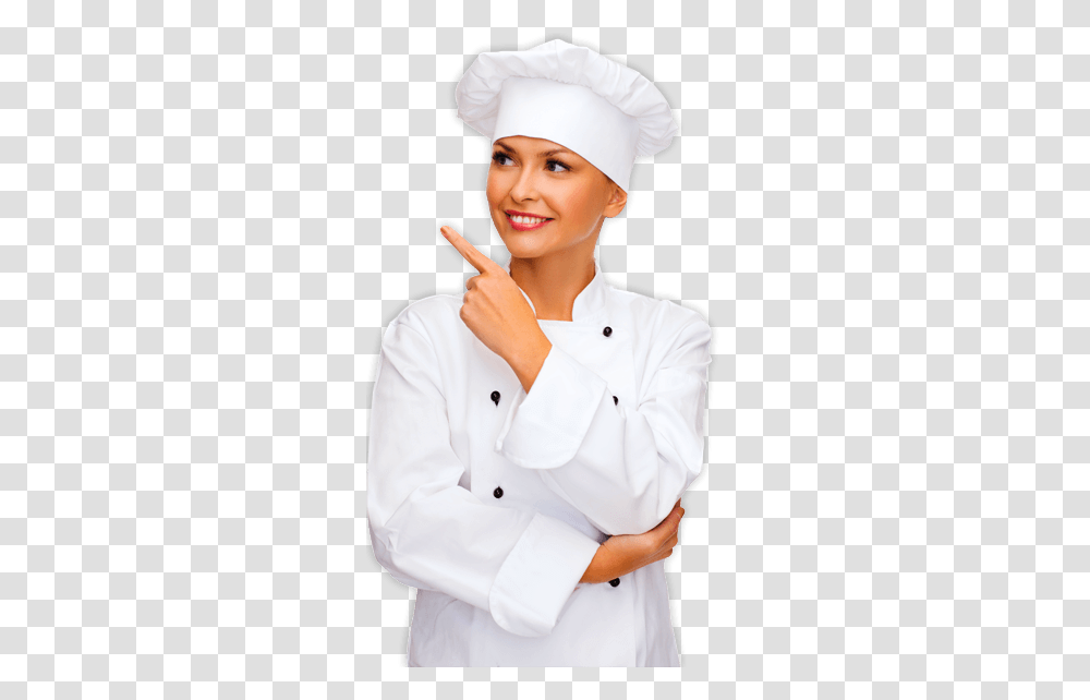 Chef, Person, Human, Girl, Female Transparent Png