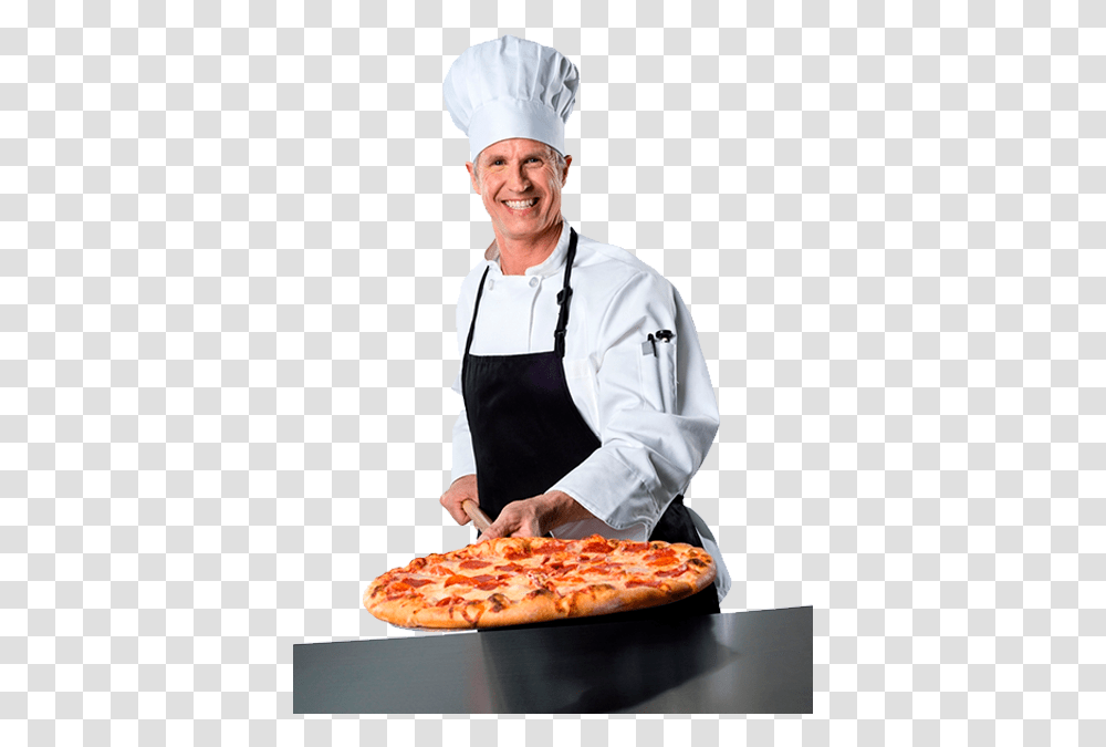 Chef, Person, Human, Pizza, Food Transparent Png