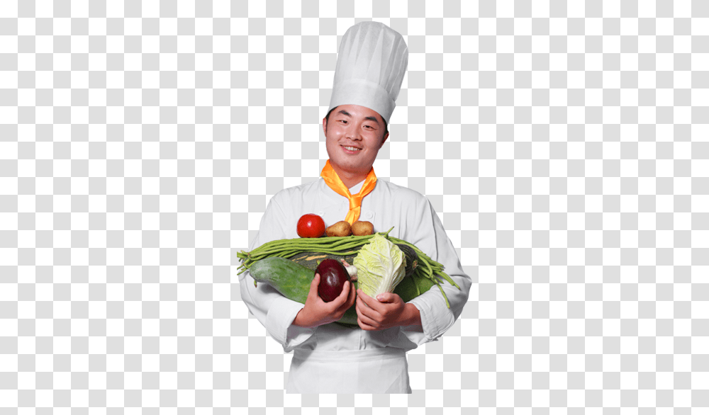 Chef, Person, Human, Plant, Food Transparent Png