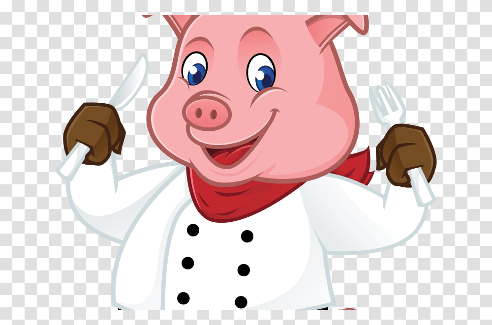 Chef Pig Clipart Download Pig Chef Cartoon, Bowl Transparent Png