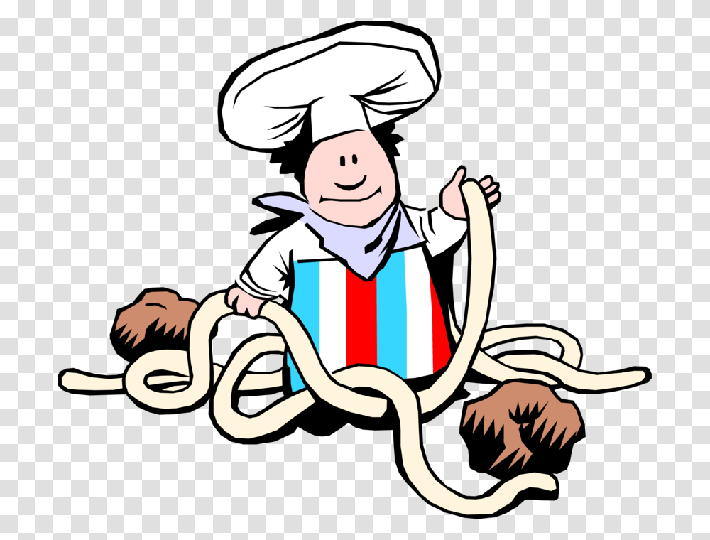 Chef Prepares Spaghetti And Meatballs, Person, Human Transparent Png
