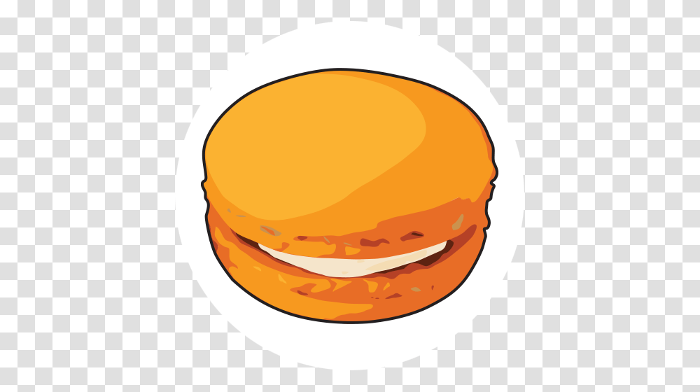 Chef Rubber Orange Macaron Color, Burger, Food, Bread, Helmet Transparent Png