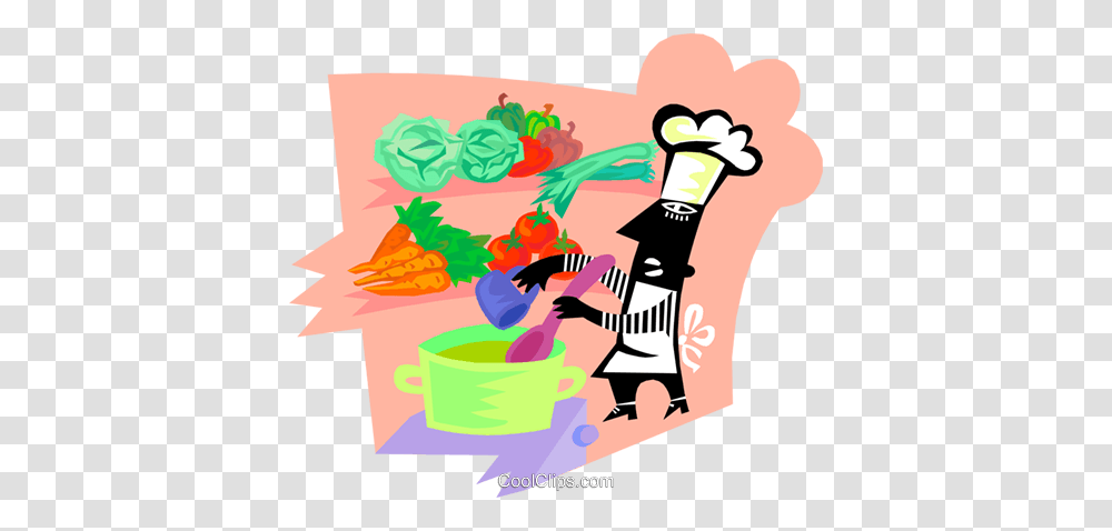 Chef With Fresh Ingredients For A Soup Royalty Free Vector Clip, Washing, Poster Transparent Png