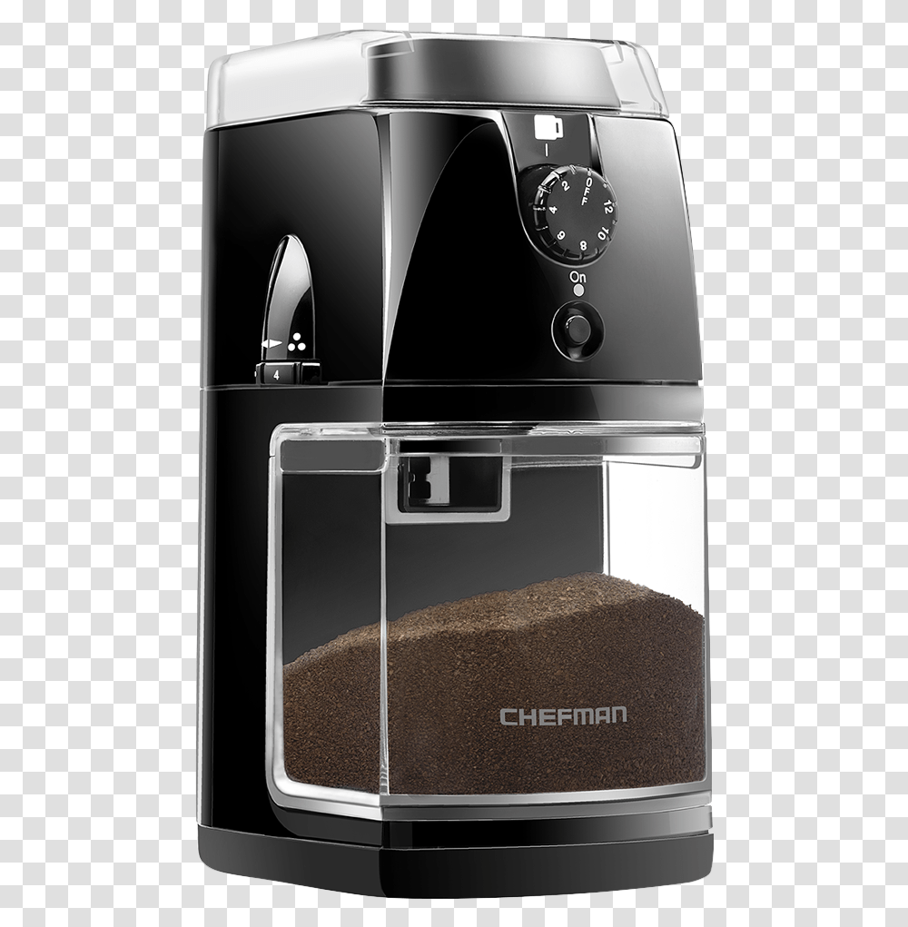 Chefman Electric Burr Coffee Grinder For Beans Herbs Coffee Grinders, Appliance, Oven, Indoors, Dishwasher Transparent Png
