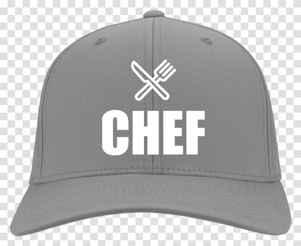 Chefs Knife And Fork Logo Port Co Baseball Cap, Clothing, Apparel, Hat, Swimming Cap Transparent Png