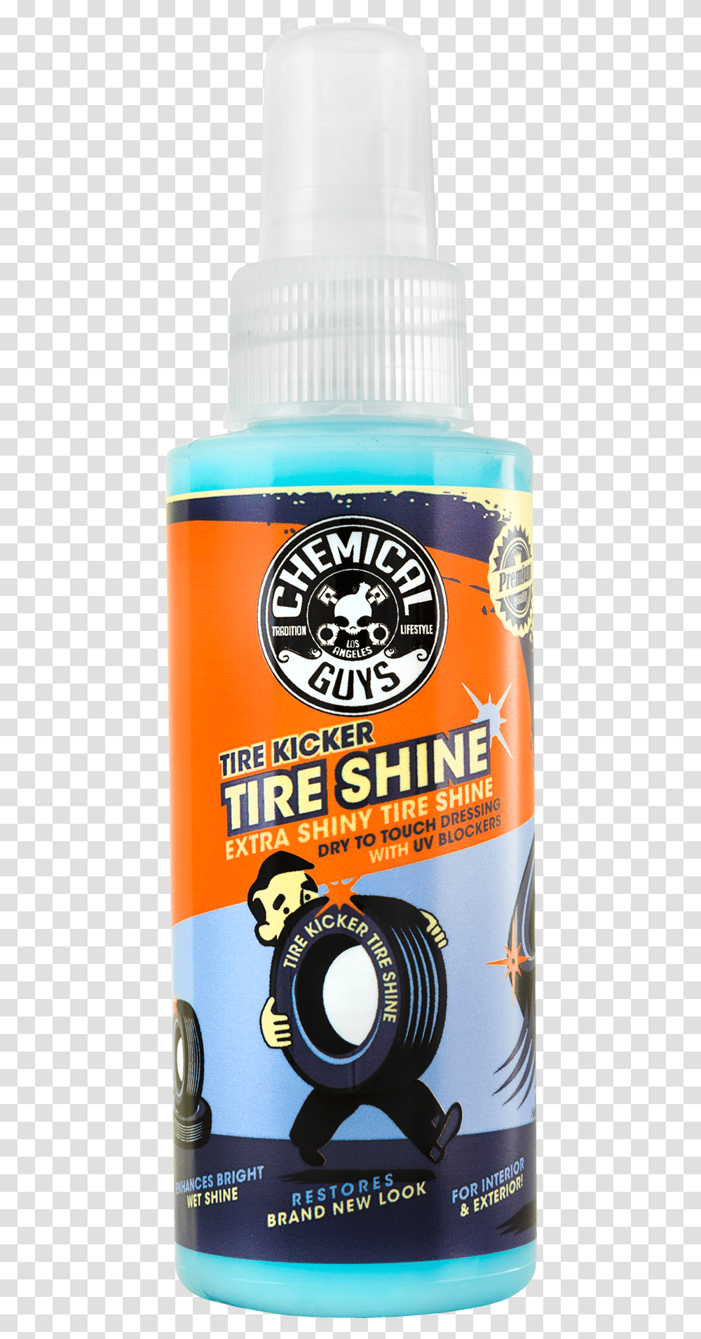 Chemical Guys Tire Kicker Extra Glossy Tire Shine, Bottle, Beer, Alcohol, Beverage Transparent Png