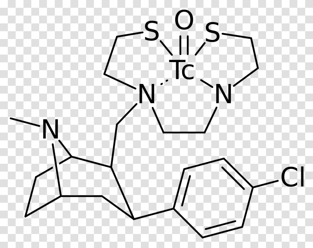 Chemical Structure Trodat 1 Cocaine Structure No Background, Gray, World Of Warcraft Transparent Png