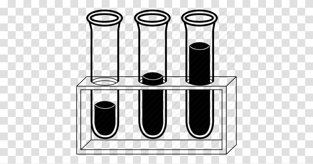 Chemicals Chemistry Experiment Glassware Lab Test Tube Icon, Silhouette, Fence, Plant, Shopping Basket Transparent Png
