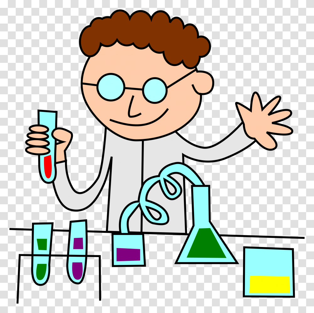 Chemist In Lab Vector Clipart Image, Performer, Alphabet, Number Transparent Png