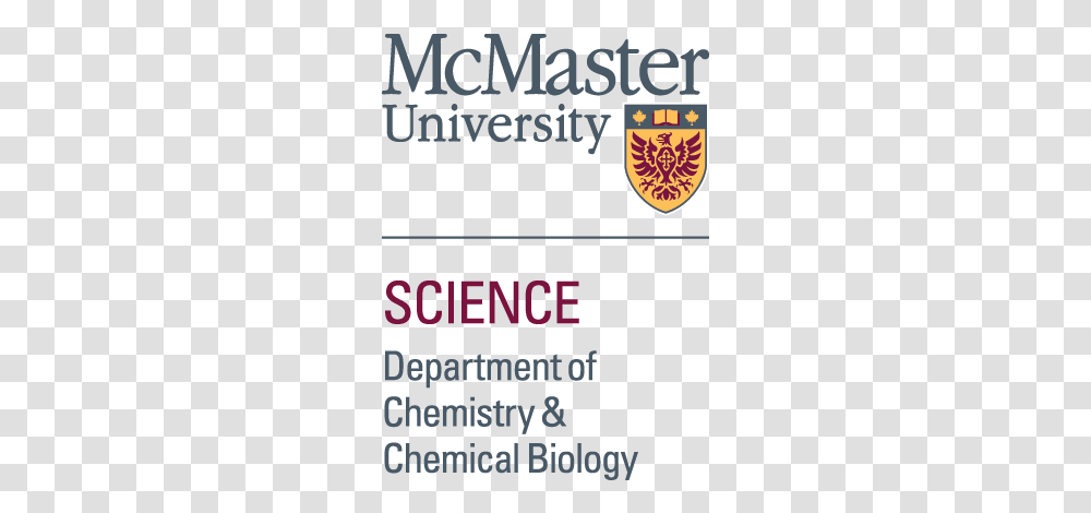 Chemistry Chemical Biology Mcmaster University Logo Life Sciences, Text, Symbol, Trademark, Alphabet Transparent Png