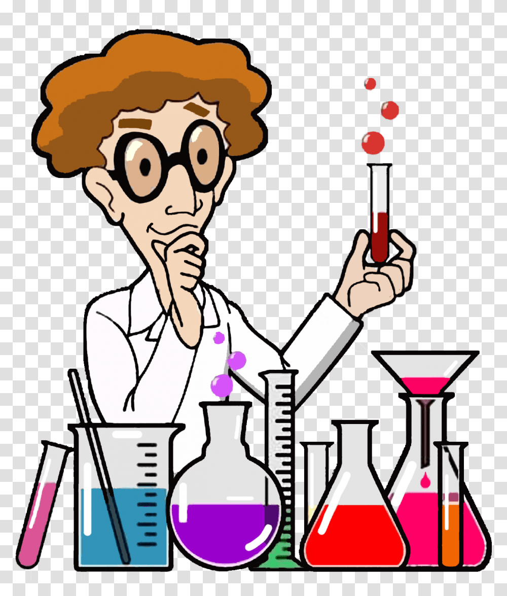 Chemistry Lab Clipart Cartoon Scientist In Lab, Cup, Poster, Advertisement, Worker Transparent Png