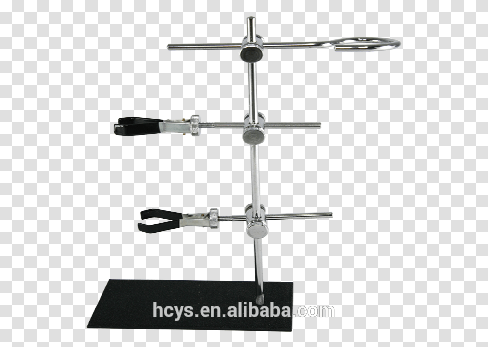Chemistry Lab Use Small Utility Stand With Clamps Shtativ Himiya, Tool, Shower Faucet, Utility Pole, Cross Transparent Png
