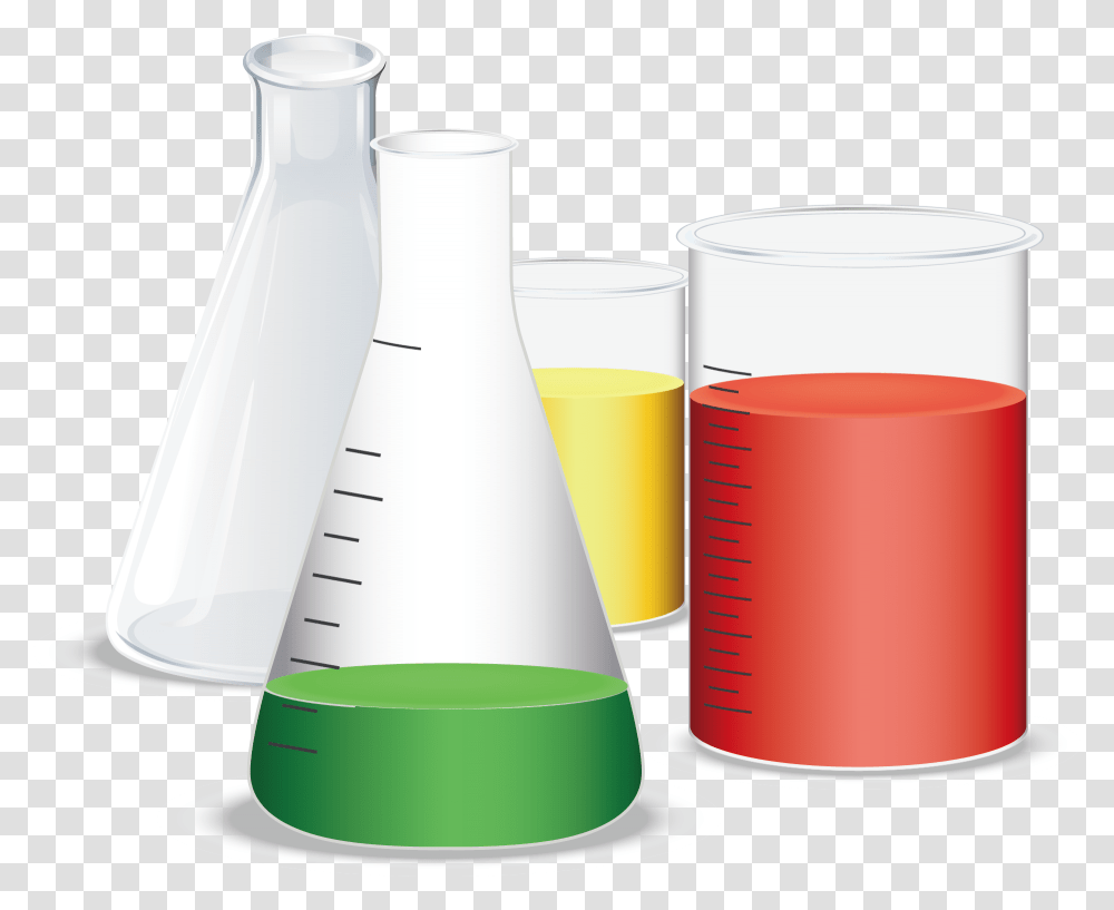 Chemistry Test Tubes And Beakers, Cup, Measuring Cup, Shaker, Bottle Transparent Png