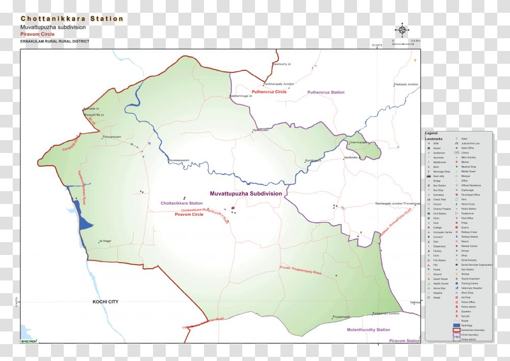 Chengamanad Grama Panchayath Border, Map, Diagram, Plot, Atlas Transparent Png