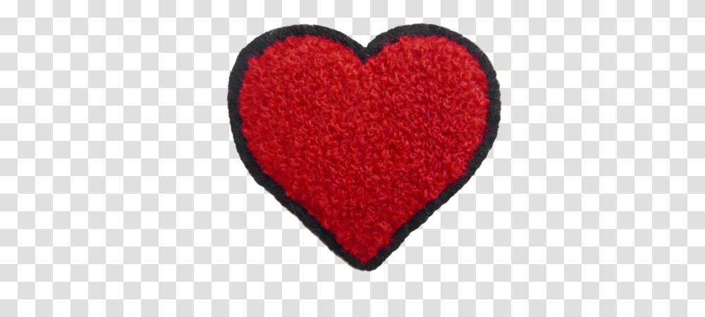 Chenille Heart Red Heart, Rug, Pillow, Cushion Transparent Png