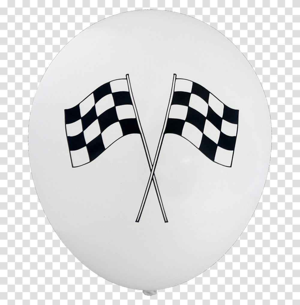 Chequered Flag Balloons 30cm 12pk Mickey And The Roadster Racers Clipart Car, Symbol, Logo, Trademark, Toy Transparent Png