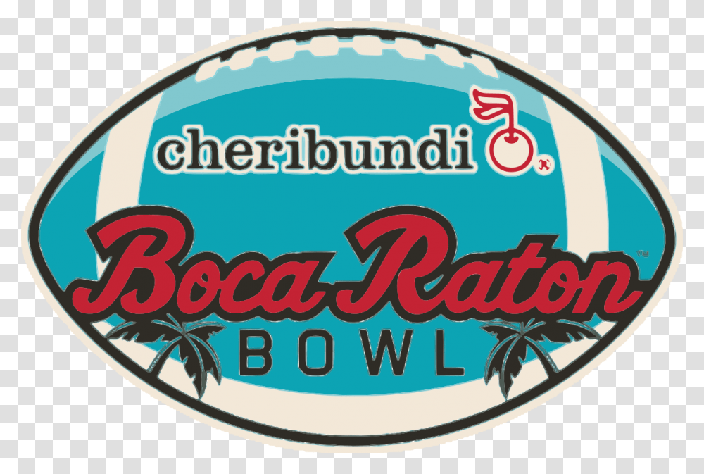 Cheribundi Boca Raton Bowl, Label, Logo Transparent Png