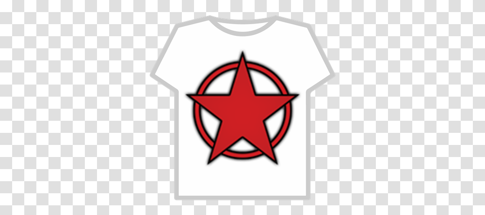Chernarussian Movement Of The Red Star Roblox Bendy T Shirt Roblox, Symbol, Star Symbol, Clothing, Apparel Transparent Png