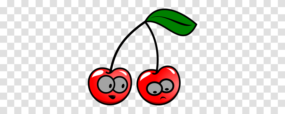 Cherries Food, Plant, Heart Transparent Png