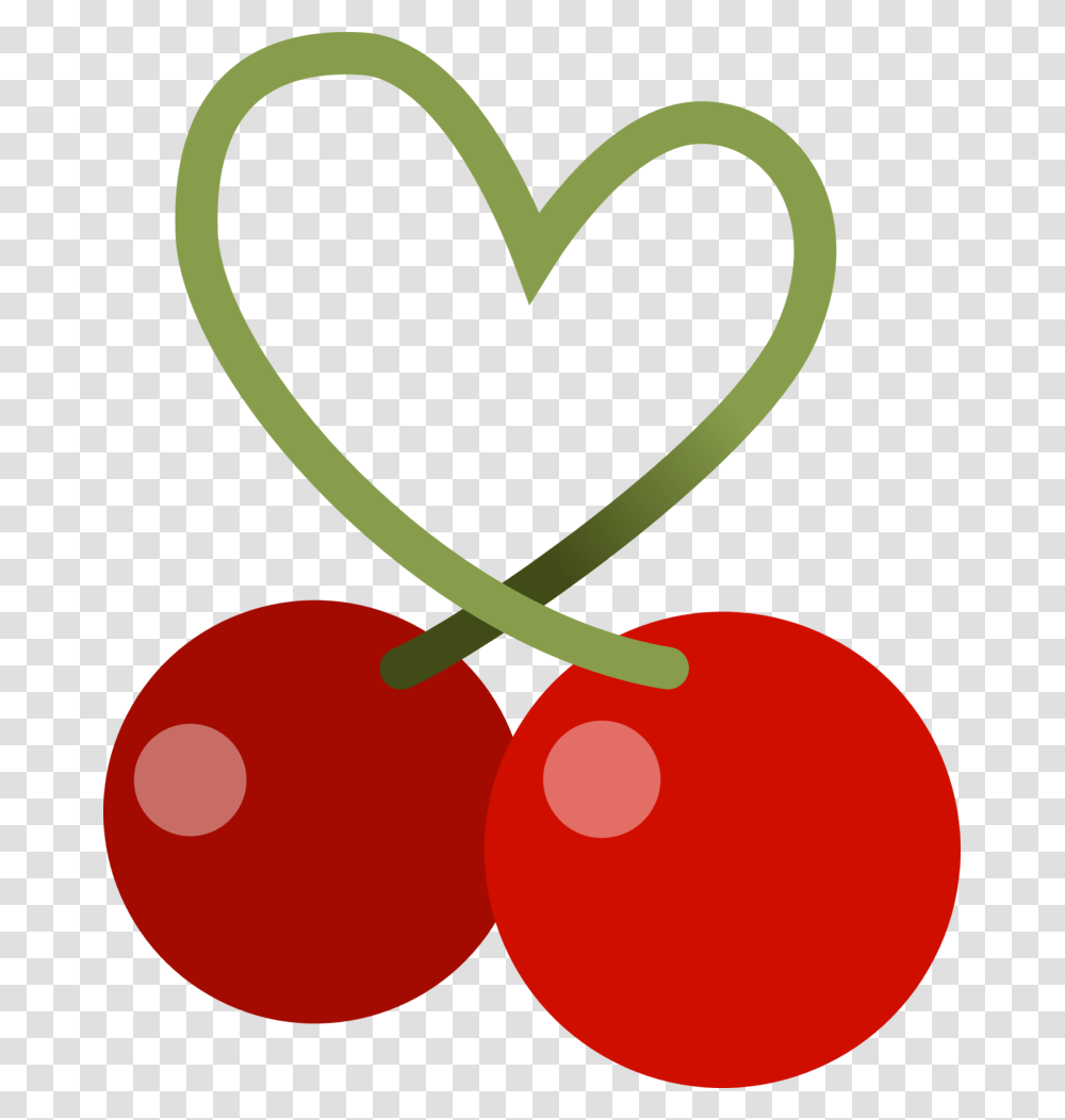 Cherries Clipart Cheries Cherry Cutie Mark, Plant, Food, Fruit, Heart Transparent Png