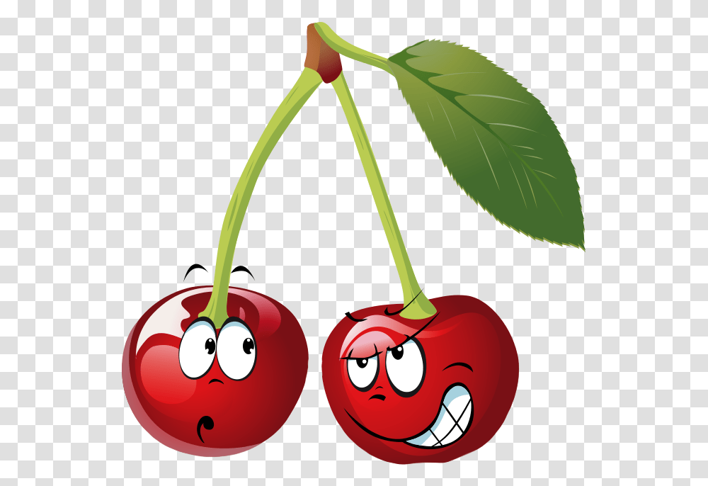 Cherries Clipart Cherry Cartoon Clipart, Plant, Fruit, Food Transparent Png