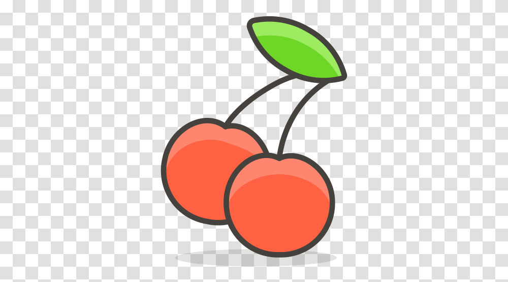 Cherries Free Icon Of 780 Vector Emoji Kirschen Symbol, Plant, Fruit, Food, Produce Transparent Png