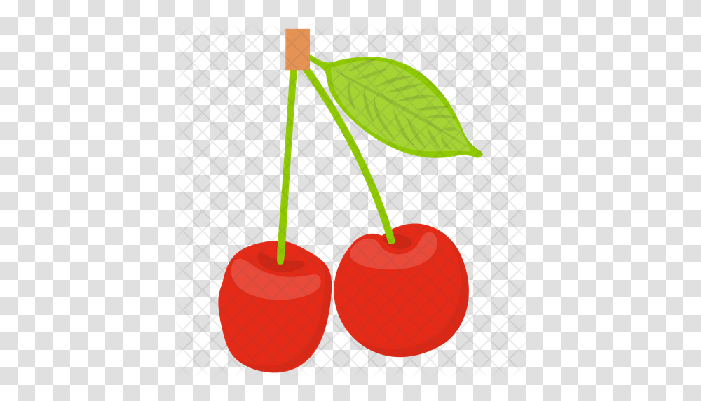 Cherries Icon Cherry, Plant, Fruit, Food, Tennis Racket Transparent Png