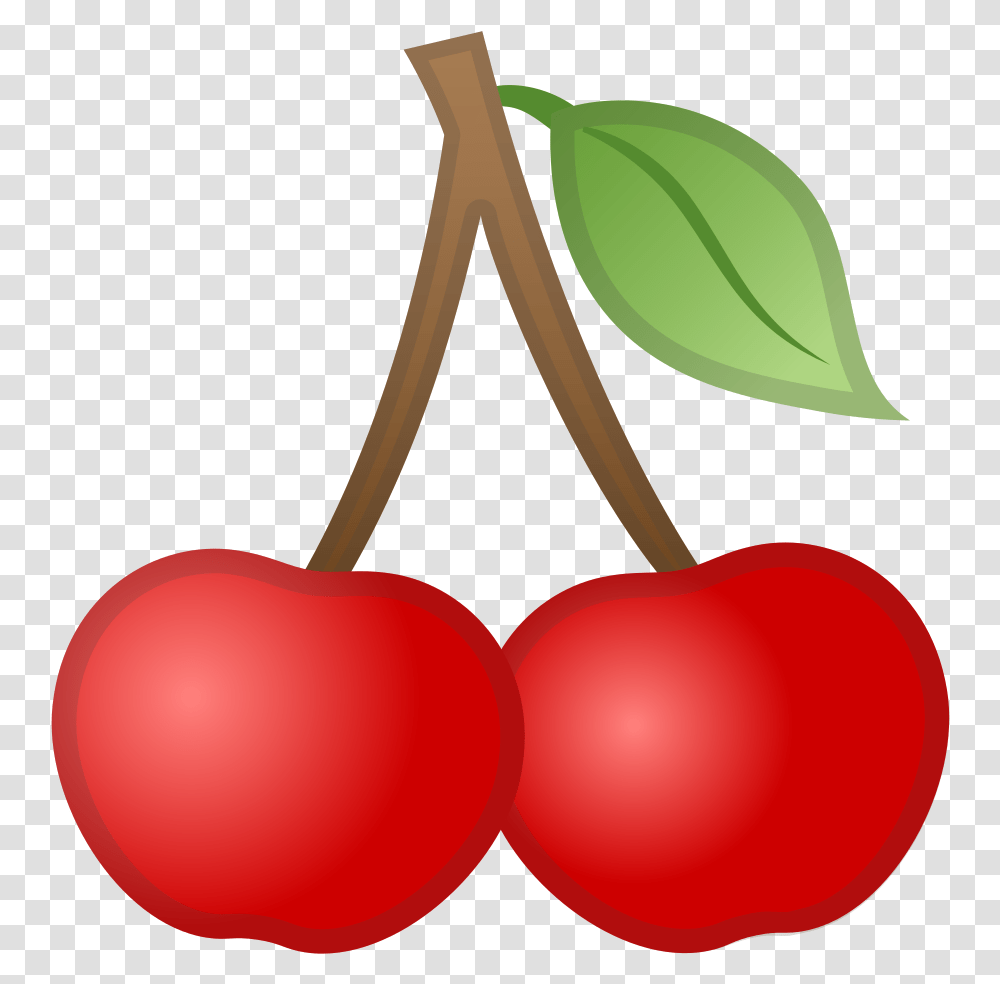 Cherries Icon Emoji Cerise, Plant, Lamp, Fruit, Food Transparent Png