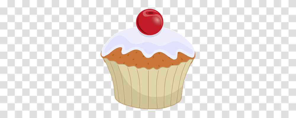 Cherry Food, Cupcake, Cream, Dessert Transparent Png