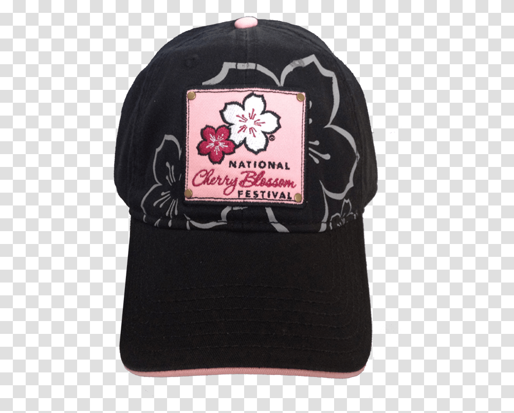 Cherry Black Patch Hat New National Cherry Blossom Festival, Sleeve, Long Sleeve, Baseball Cap Transparent Png