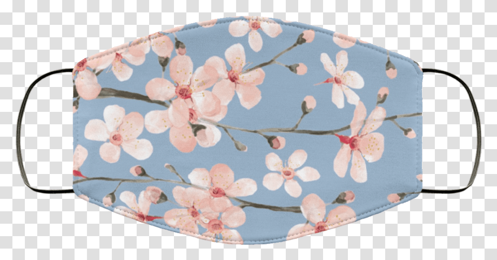 Cherry Blossom Blush Pink Watercolor Cloth Face Mask, Jewelry, Accessories, Accessory, Flower Transparent Png