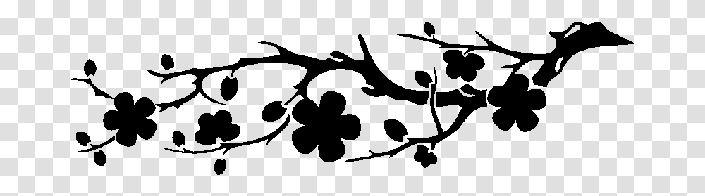 Cherry Blossom Drawing Sticker Drawing Japanese Cherry Blossom, Gray, World Of Warcraft Transparent Png
