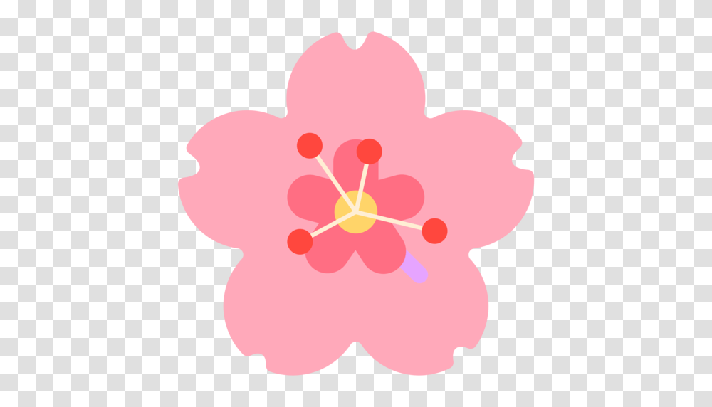 Cherry Blossom Emoji, Plant, Hibiscus, Flower, Petal Transparent Png