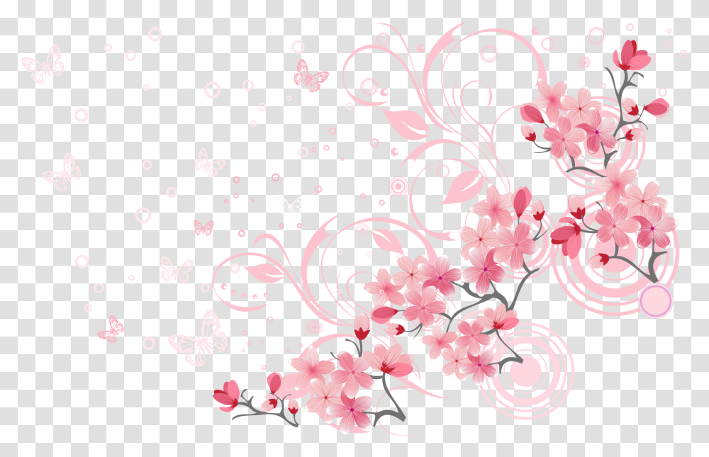 Cherry Blossom Euclidean Vector Vector Cherry Blossom, Floral Design, Pattern Transparent Png
