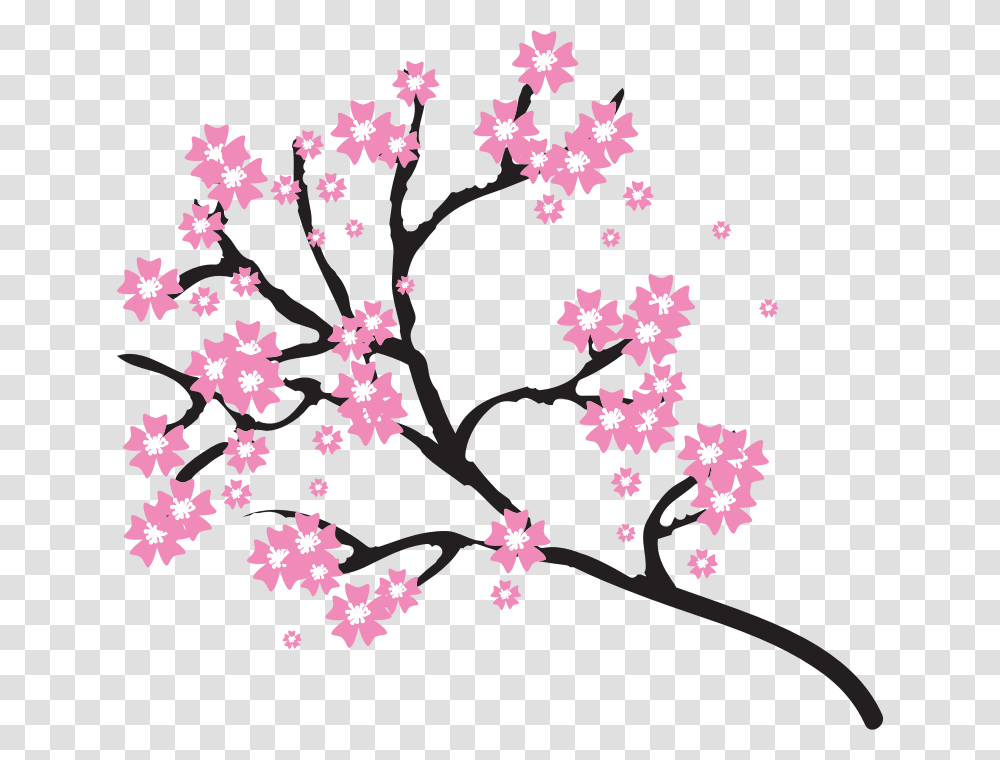 Cherry Blossom Flower Clip Art, Plant, Floral Design, Pattern Transparent Png