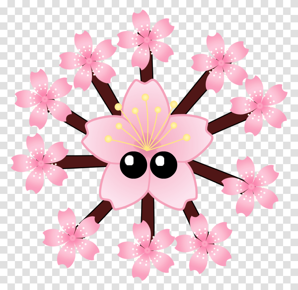 Cherry Blossom Flower Personajes De Plantas Vs Zombies 2 Rosa, Petal, Anther, Chandelier, Lamp Transparent Png