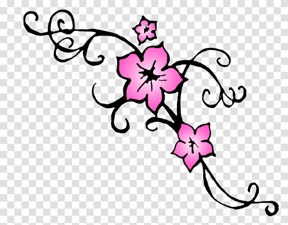 Cherry Blossom Flower Tattoo Outline Easy Cherry Blossom Drawing, Floral Design, Pattern Transparent Png
