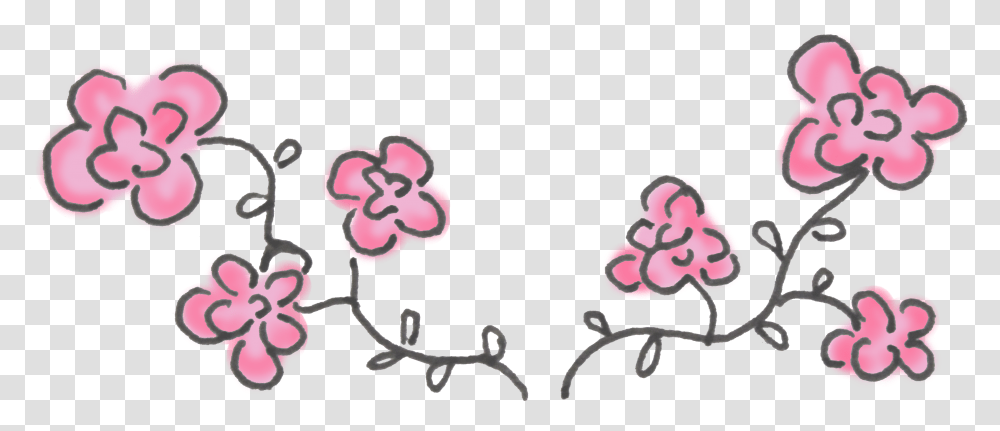 Cherry Blossom Flowers Doodle Cherry Blossom Flower Doodle, Accessories, Accessory, Floral Design, Pattern Transparent Png