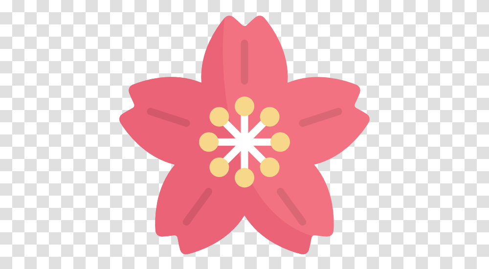 Cherry Blossom Hoa Anh Dao Icon, Plant, Anther, Flower, Symbol Transparent Png